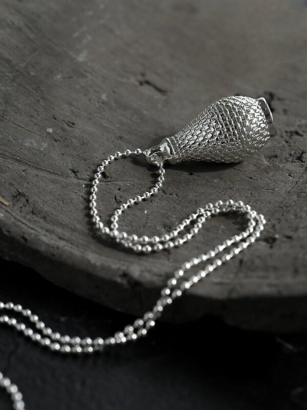 Vintage Woven Carafe Pendant Necklace