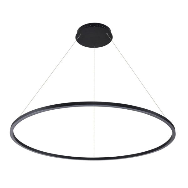 VONN Tania 51" VMC34912BL Modern Circular LED Chandelier in Black
