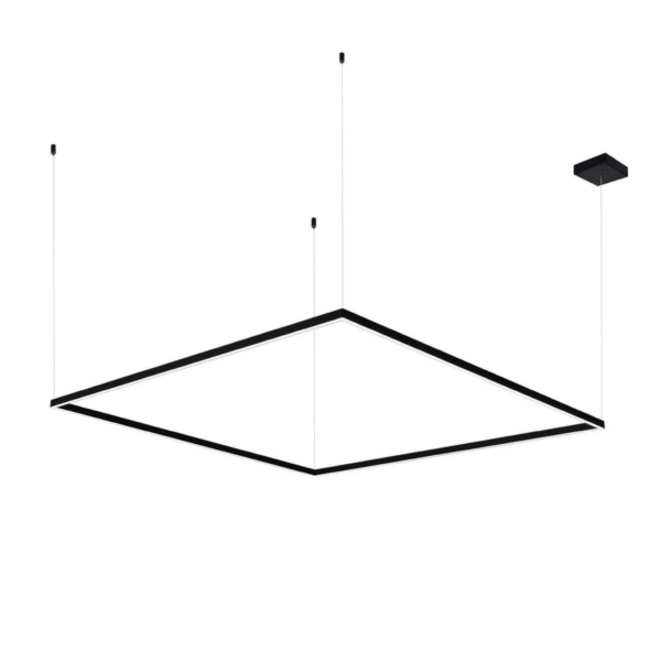 VONN Atria 51" VMCP35551BL Modern Square LED Chandelier with Suspension Cables in Black